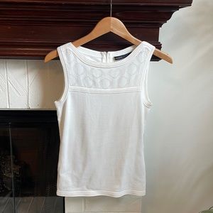 Karen Millen White Knitted Tank 1 / S O1